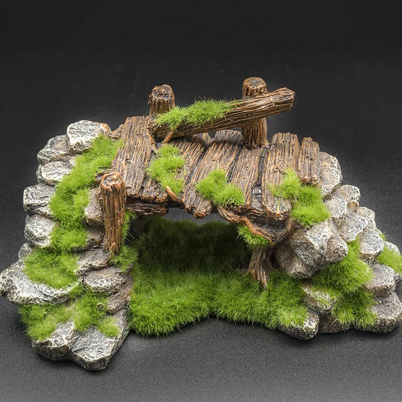 Resin Rockery Bridge Aquariums Decorations aquarium fish decor Fish Tank Aquarium Accessories Fish Tank Aquarium Ornament