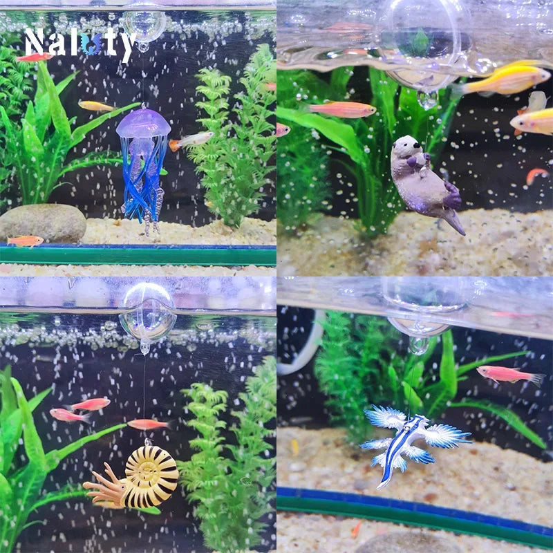 New Aquarium Decoration Accessories Mini Samll Ornaments Marine Animal Shark Whale Decor Aquarium for Fish Tank Accessories