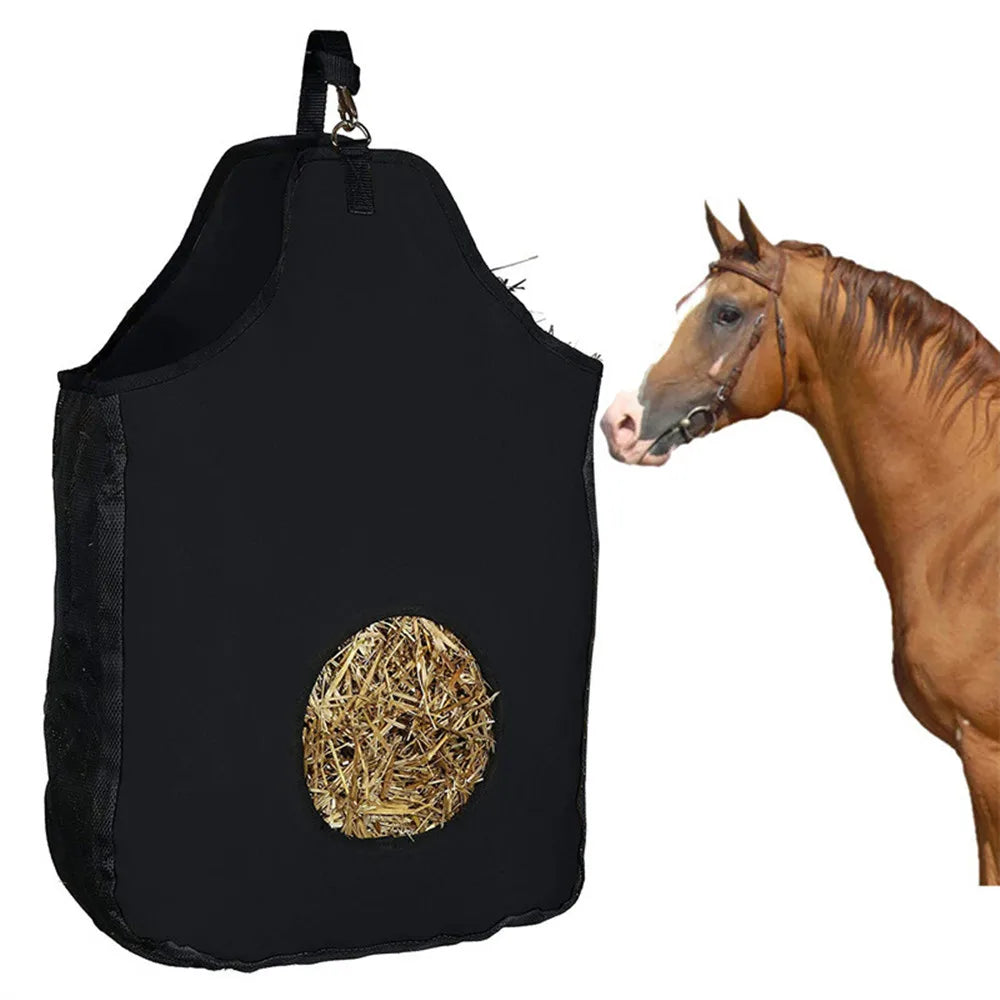 Large Capacity Horse Hay Bag Hanging Feeder Goat Hay Feeding Storage Bags Pet Slow Feeder