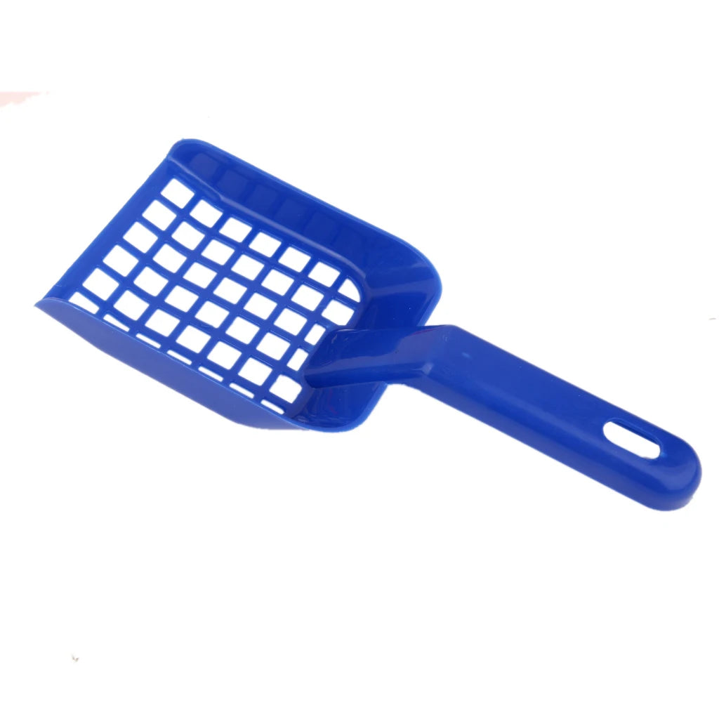 1 set Cat Litter Scooper Sieve Set Non Stick Scoop with Holder for Small Animal Dog Food Spoons Shovel Pet Cleanning Tool