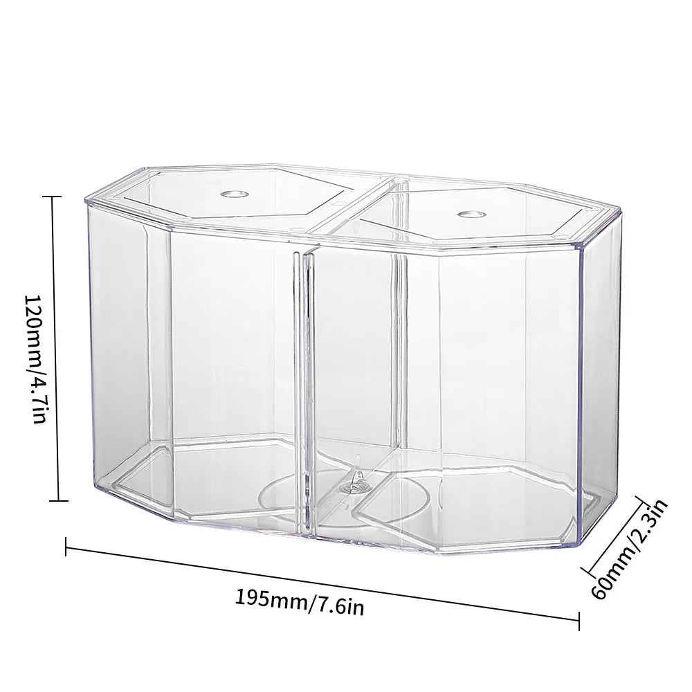 Acrylic Guppy Fish Tank Two Splits Aquarium Betta Fish Bowl Transparent Aquarium Hatchery Breeding Isolation Box
