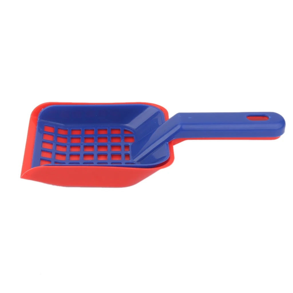 1 set Cat Litter Scooper Sieve Set Non Stick Scoop with Holder for Small Animal Dog Food Spoons Shovel Pet Cleanning Tool