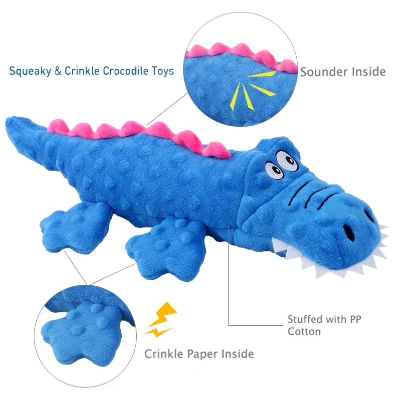 Fun Plush Dog Toys Squeak Pet Animal Plush Toy Dog Chew Squeaky Whistling Involved Bite-Resistant Pet Supplies Dog Accessories