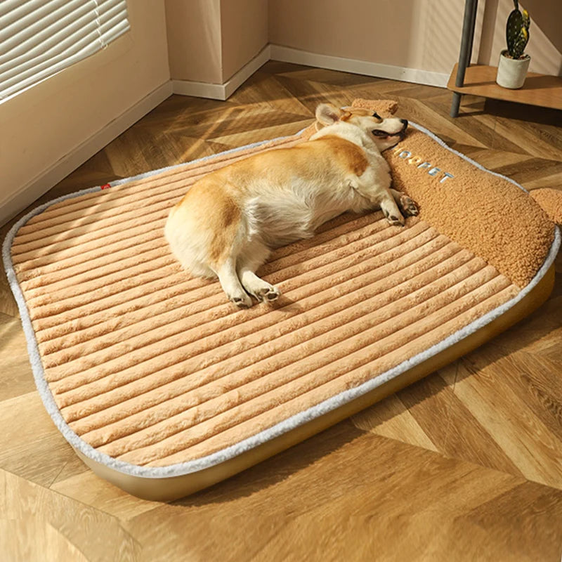 HOOPET Dog Bed Warm Mat Winter Cat Sleeping Cushion Padded Puppy Kennel Blanket Soft Removable Mattress Pet Supplies