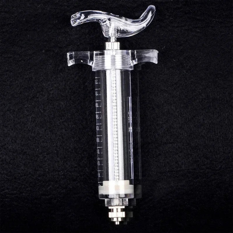 Animal Syringe for Pig Cattle Sheep Injector Vet Tools Farm Supplies Reusable Veterinary Stainless Steel Syringe Hypodermic