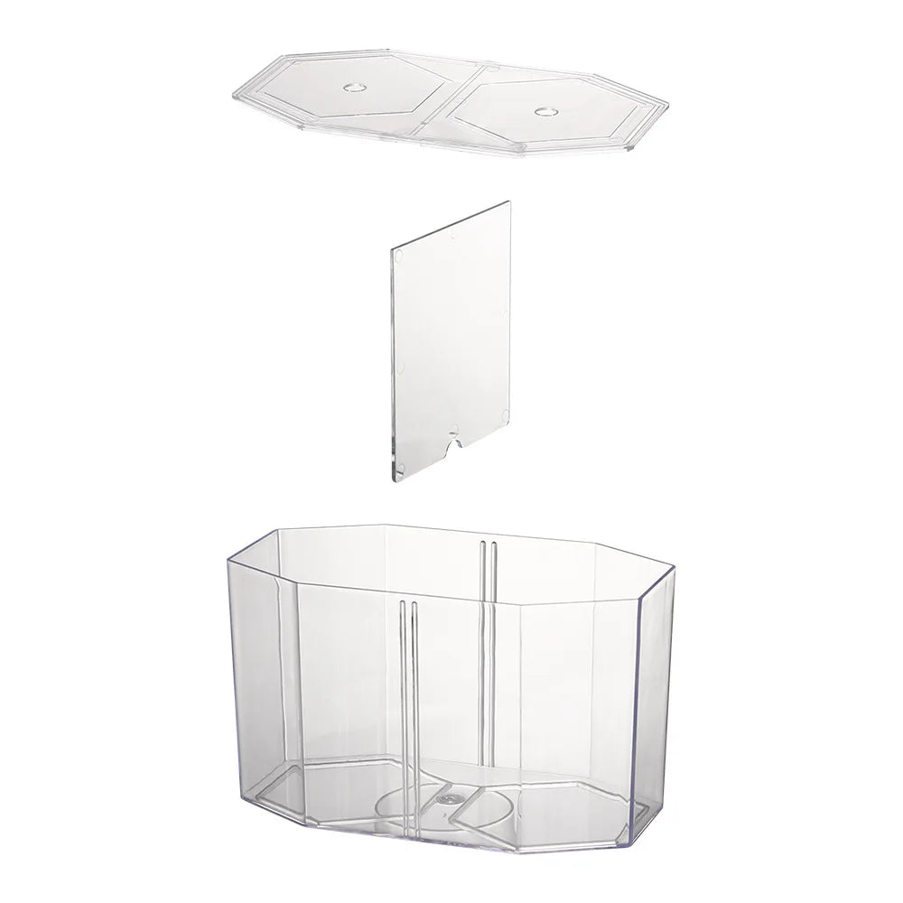 Acrylic Guppy Fish Tank Two Splits Aquarium Betta Fish Bowl Transparent Aquarium Hatchery Breeding Isolation Box