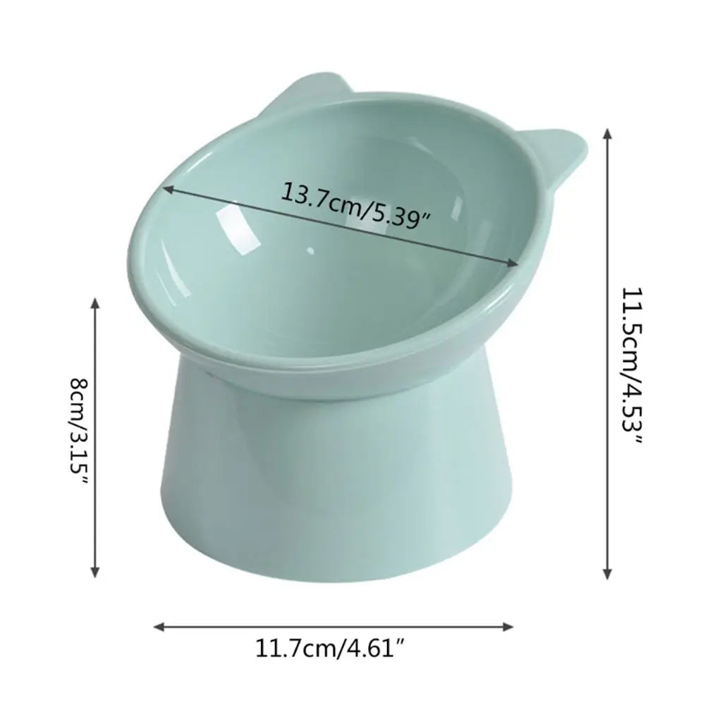 Pet Feeder Cat Dog Cervical Vertebravels High Feeding Bowl Kitten Puppy Elevated Bowls Animal Supplies