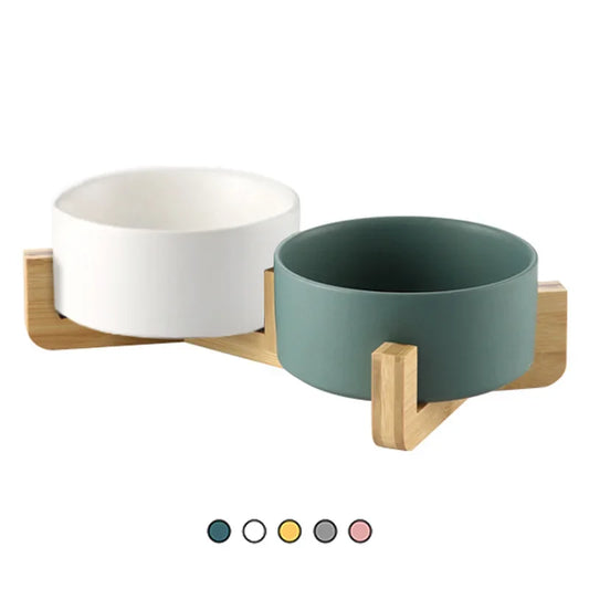 Ceramic Dog Feeding Bowl Pet Feeder Goods For Cats Puppy Food Water Container Storage Waterer Accessories Animal Supplies #P003