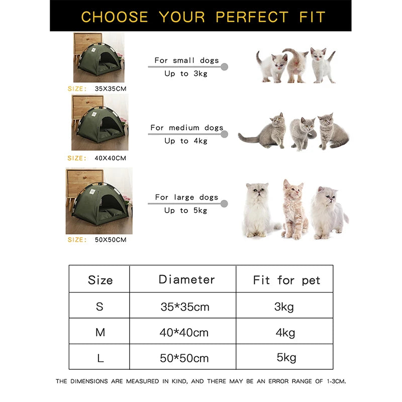 Pet Tent Bed Cat Household Products Accessories Warming Pad Furniture Sofa Basket Bed Winter Flip Kitten Tent Cat