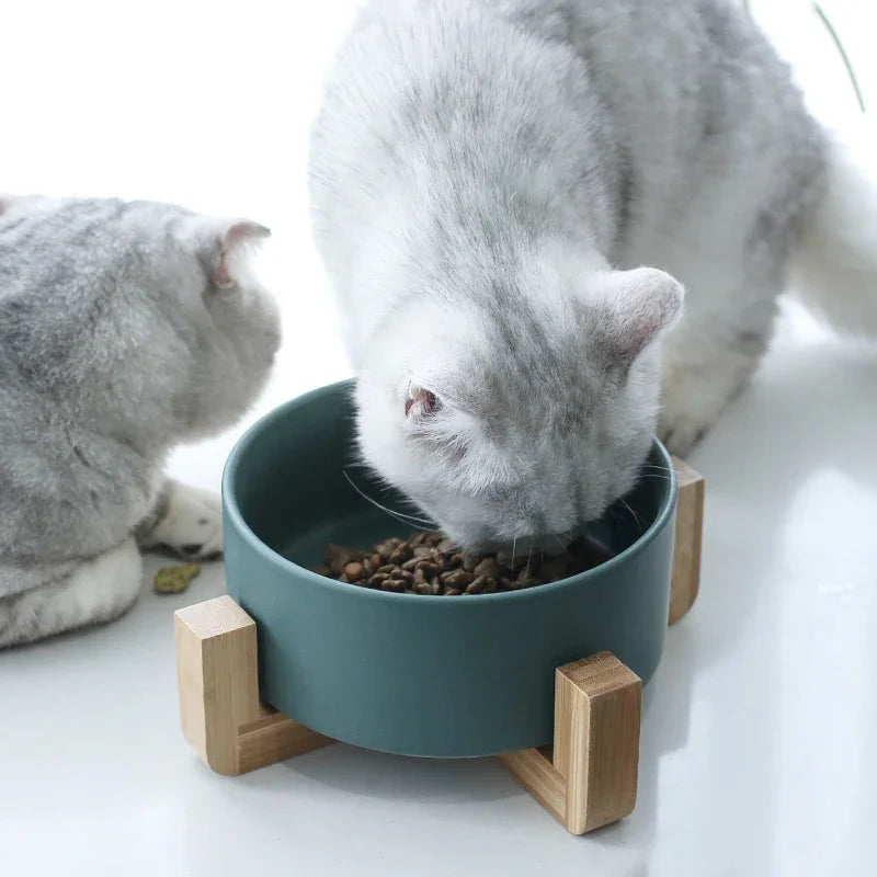 Ceramic Dog Feeding Bowl Pet Feeder Goods For Cats Puppy Food Water Container Storage Waterer Accessories Animal Supplies #P003