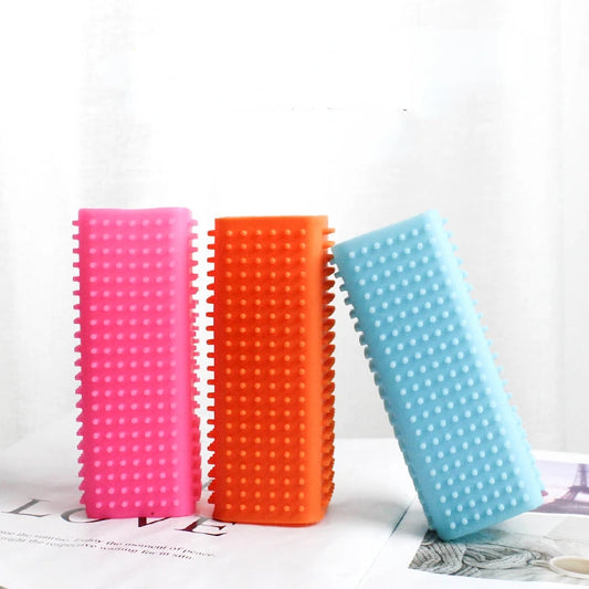 Silicone Hollow Rubber Pet Hair Brush Floating Hair Remover Furniture Carpet Clothes Cleaner Brush for Dogs Cats Pet Supplies