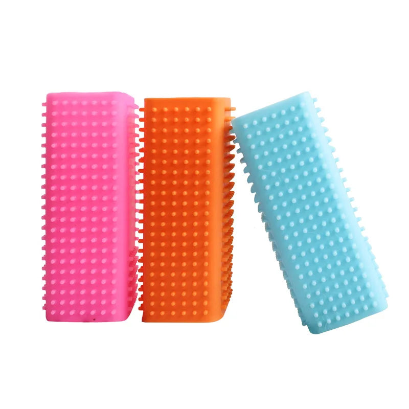 Silicone Hollow Rubber Pet Hair Brush Floating Hair Remover Furniture Carpet Clothes Cleaner Brush for Dogs Cats Pet Supplies