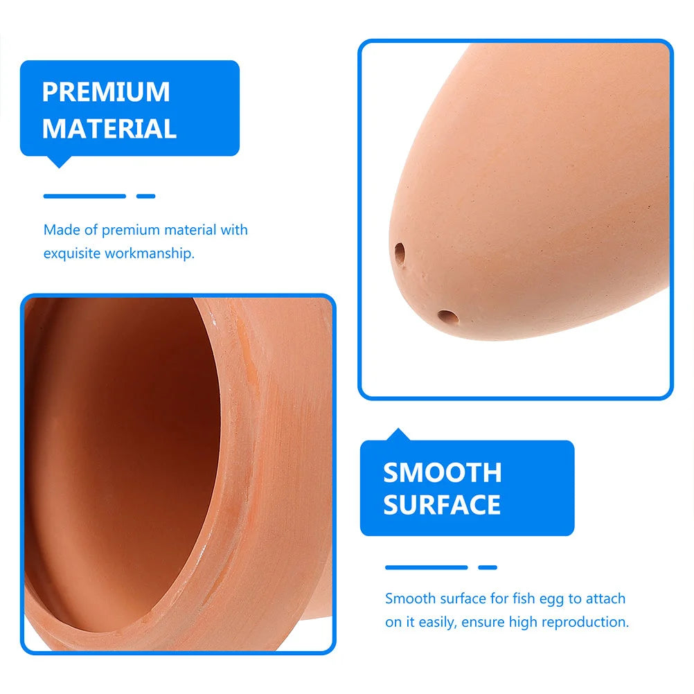 Breeding Fish Cone Spawning Aquarium Discus Slate Angelfish Cave Breed Tank Shrimp Ceramic Bucket Decoration With Angel For Cage