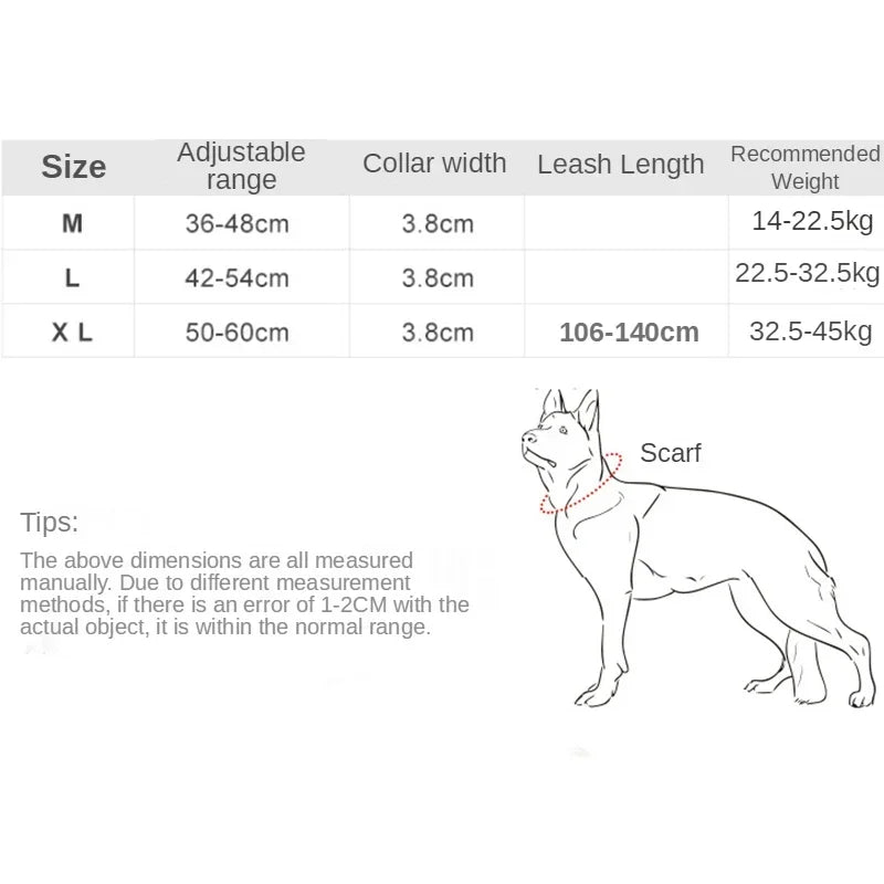 Durable Tactical Dog Collar Leash Military Heavy Duty For Medium Large Dogs Collars German Shepherd Walking Training Accessories