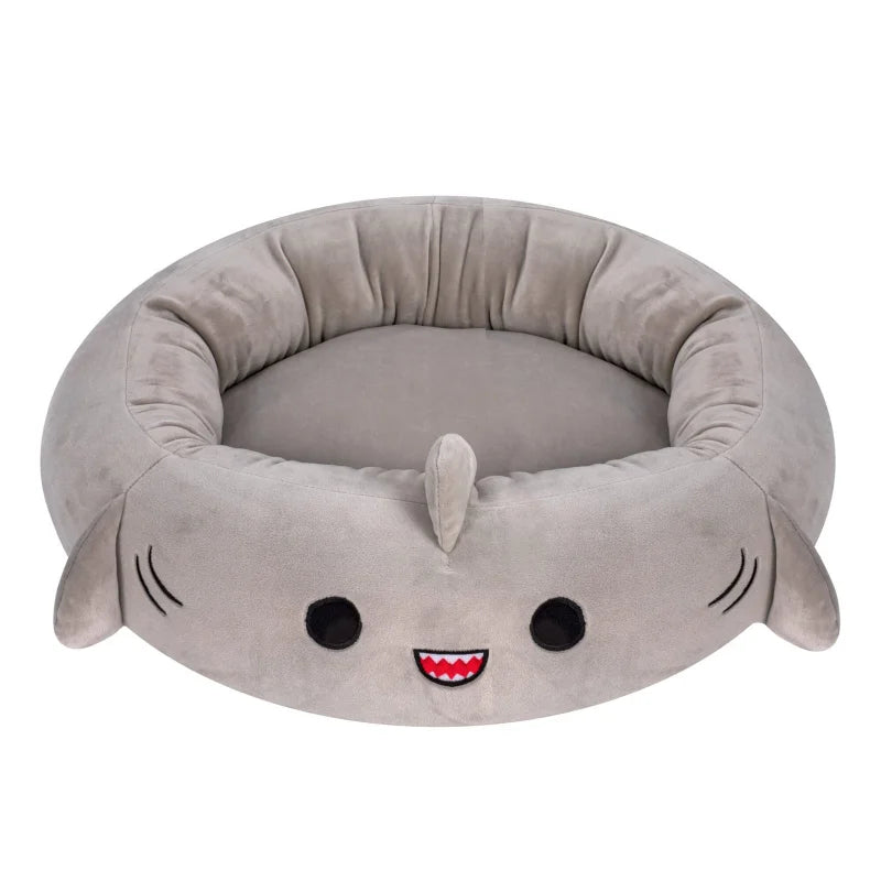 Cartoon Pet Bed Dog Bed Cat Bed Soft Breathable Frog Octopus Pineapple Dolphin Round Pet Nest Antibacterial All Four Seasons Mat
