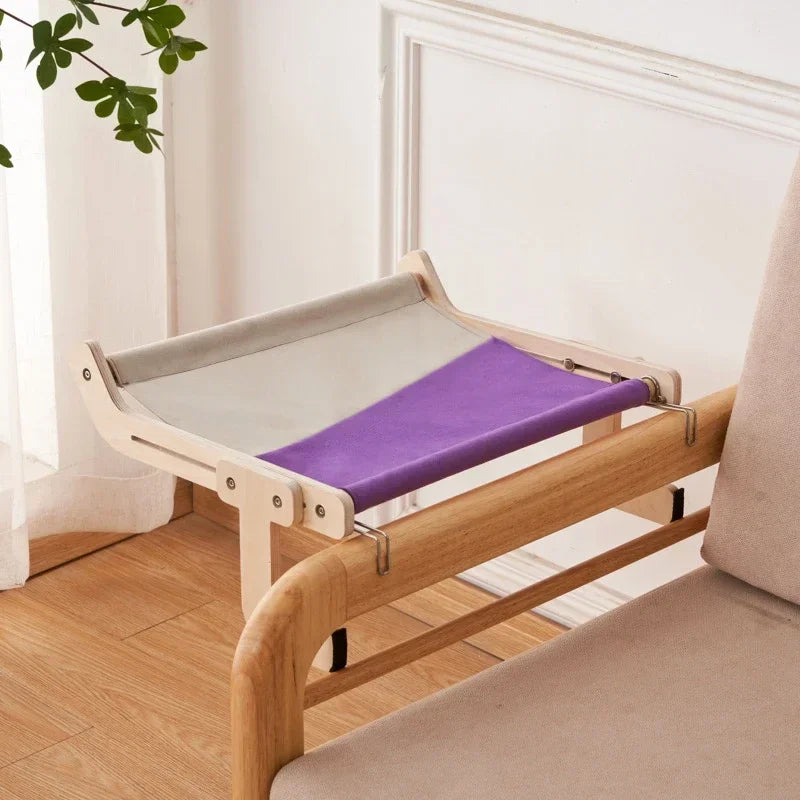 Shelves Sleeping Wooden Sofa Indoor Removable Bed Kitten Hammock Hanging Perch Washable Furniture House Pet Cat Window Seat