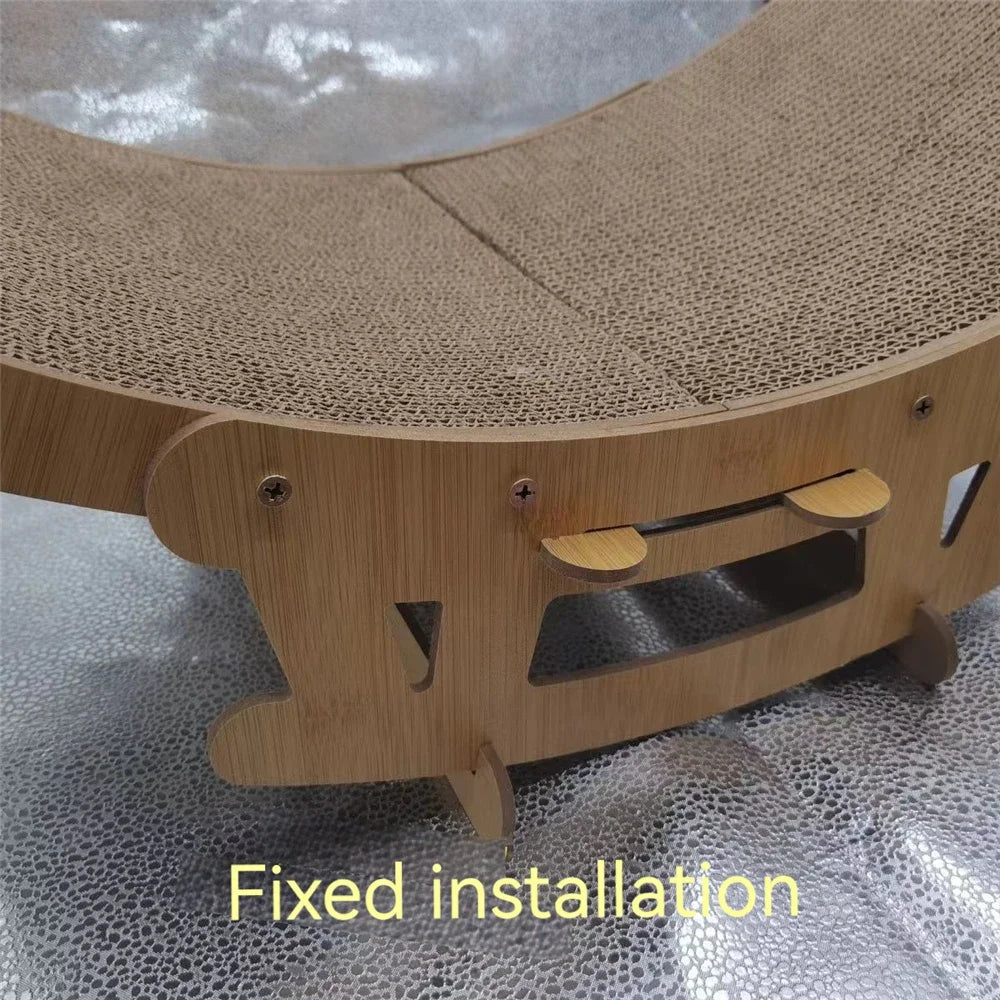 Cat Rocking Chair Swing Sofa for Cats Paper Scratch Board Wooden Frame Beds & Furniture Scratching Post Pet Nest House Supplies