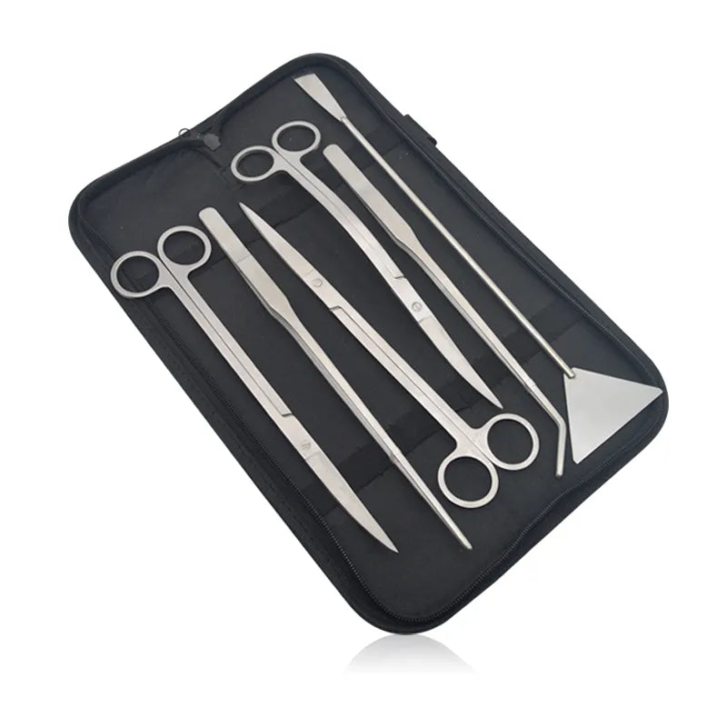 Aquarium Scissor Tools Set Wave Scissors Tweezers Plants Grass Stainless Cleaning Tools Fish Tank Shovels Aquarium Accessories
