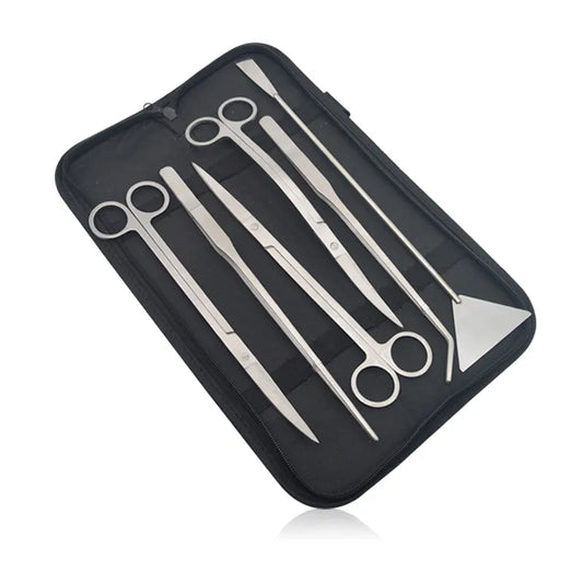 Aquarium Scissor Tools Set Wave Scissors Tweezers Plants Grass Stainless Cleaning Tools Fish Tank Shovels Aquarium Accessories
