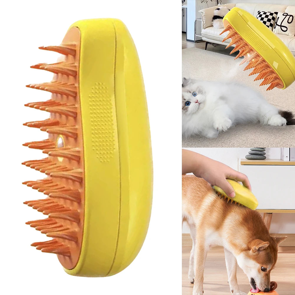 Cat&Dog Pet Electric Spray Massage Comb Anti-Flying Steamy Brush USB Charging Comb Floating Hair Removal Comb Pet Care Supplies