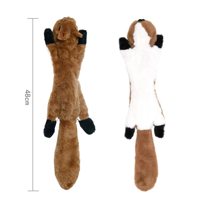 Funny Simulated Animal No Stuffing Dog Toy with Squeakers DurablePlush Dog Chew Toy Crinkle Pet Squeak Toy Pet Supplies